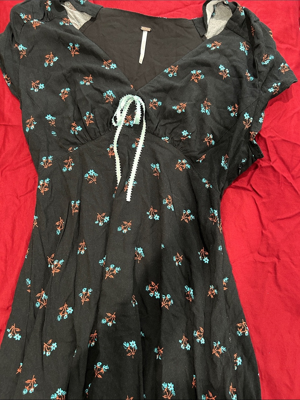 Free people floral mini dress